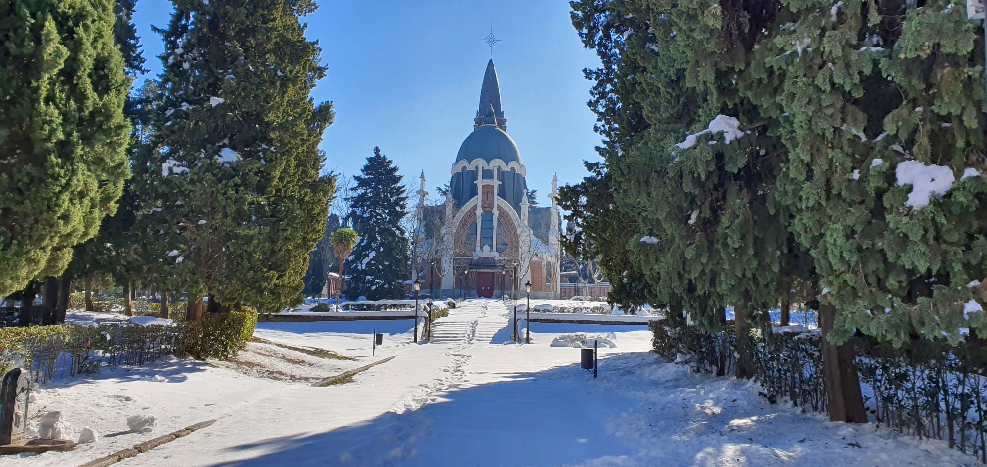 Cementerio Almudena Nieve Filomena