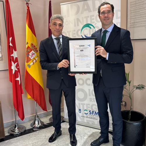 SFM Obtiene el certificado de calidad compromiso con las familias de las organizaciones funerarias de AENOR