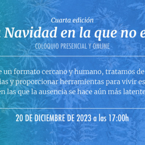 IV edición “Esta Navidad en la que no estás”: un evento donde compartir experiencias.